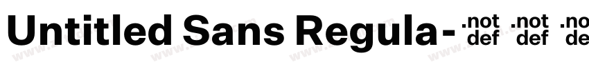 Untitled Sans Regula字体转换